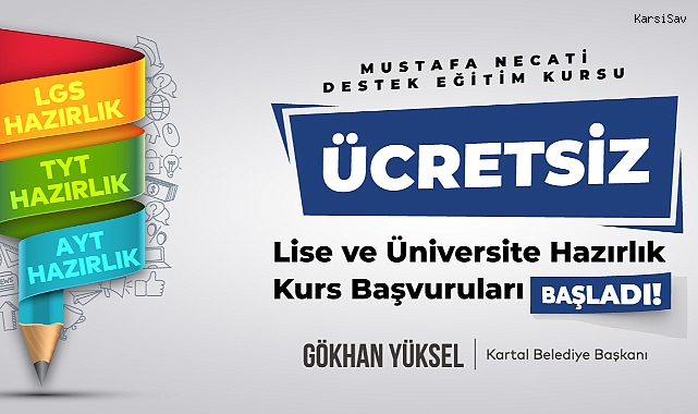 Kartal Mustafa Necati Destek Eğitim Kursu İçin Ön Başvurular Başladı