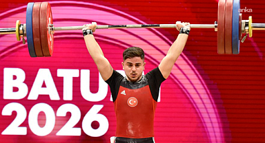 Milli halterci Kaan Kahriman Avrupa 2'ncisi oldu