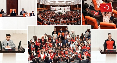 TBMM Çocuk Özel Oturumu’nu 6. sınıf öğrencisi İnci Yıldız Şentürk yönetti