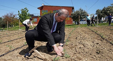 Beylikdüzü Yaşam Bahçesi’nde Yaz Sezonunun İlk Fideleri Toprakla Buluştu