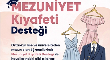 İzmir Büyükşehir Belediyesi’nden öğrencilere mezuniyet kıyafeti desteği