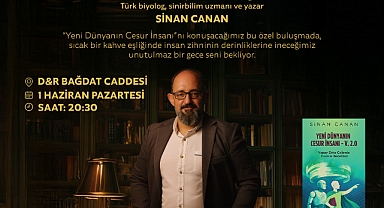 Sinan Canan, 1 Haziran’da D&R Bağdat Caddesi’nde Okurlarıyla Buluşacak