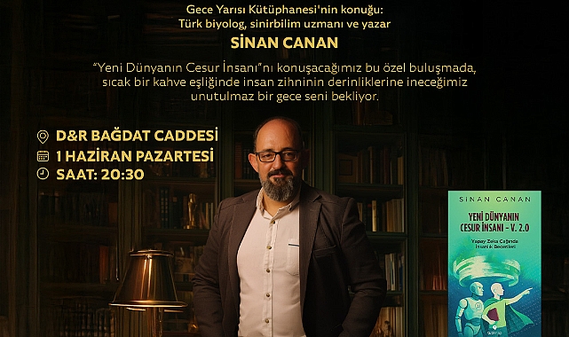 Sinan Canan, 1 Haziran’da D&R Bağdat Caddesi’nde Okurlarıyla Buluşacak