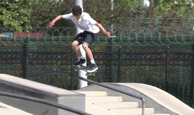 Maltepe Skate Park’ta 100 kaykay tutkunu yeteneklerini sergiledi