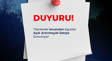 Trenlerde Unutulan Eşyalar Açık Artırmayla Satışa Sunulacak