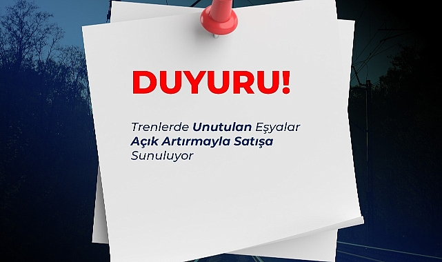Trenlerde Unutulan Eşyalar Açık Artırmayla Satışa Sunulacak