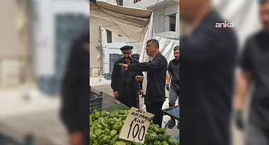 Veli Ağbaba'nın pazar ziyaretinde ekonomi tepkisi