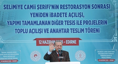 Cumhurbaşkanı Erdoğan, restore edilen Selimiye Camisi’ni yeniden ibadete açtı