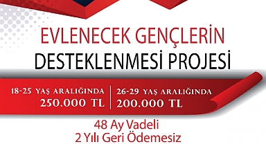 Evlenecek gençlere faizsiz kredi desteği artırıldı