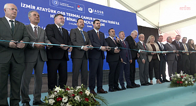 İzmir'de Çamur Susuzlaştırma ve Termal Kurutma Tesisi, Bakan Kacır'ın katıldığı törenle hizmete açıldı