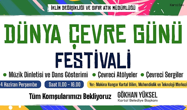 Kartal’da çevre haftası bisiklet turu ve festivalle kutlanıyor
