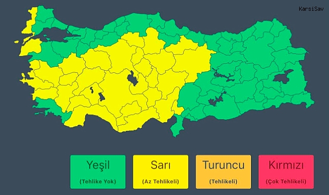Meteoroloji'den 31 il için kuvvetli yağış uyarısı