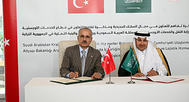 Türkiye ile Suudi Arabistan arasında ulaştırma ve demiryolu alanında iki mutabakat zaptı imzalandı