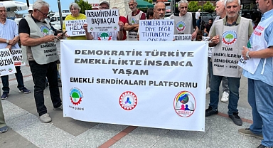 Rize'de emeklilerden enflasyon tepkisi: 