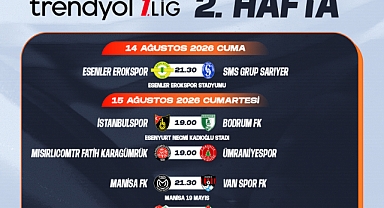 Trendyol 1. Lig’de 2-8. Hafta Programı Açıklandı