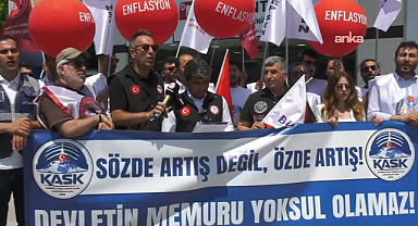 ÜNİPERSEN ve KASK'tan TÜİK önünde açıklama: 