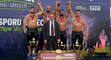 5. Ulugazi Yağlı Güreşleri'nde altın kemerin sahibi Orhan Okulu oldu