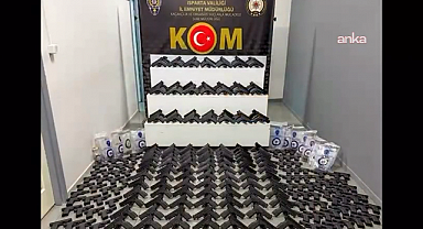 Isparta'da bir araçta yapılan aramada 165 tabanca ele geçirildi