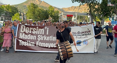 Tunceli'de davullu zurnalı çevre yürüyüşü