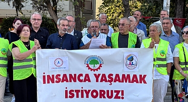 Muğla'da emekliler, seyyanen zam talebiyle eylem yaptı