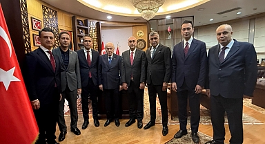 Ankara 2 No'lu Baro Başkanı seçilen Muhammet Kürşat Üçüncü'den Bahçeli'ye ziyaret