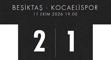 Beşiktaş, Kocaelispor'u 2-1 mağlup etti