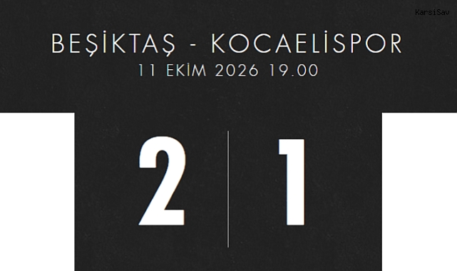 Beşiktaş, Kocaelispor'u 2-1 mağlup etti