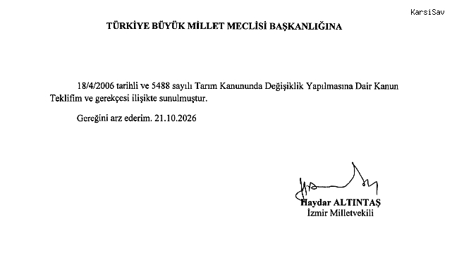 Çiftçilere vergisiz motorin ve gübre için kanun teklifi Meclis'te