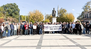 Edirne'de gazeteciler yürüdü: 