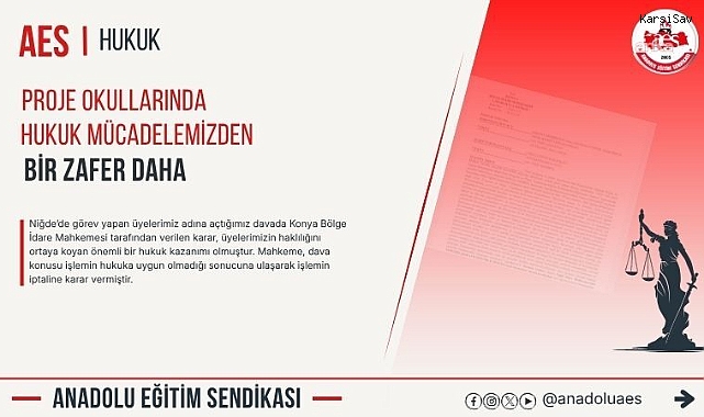 Proje okullarındaki görevlendirmeye mahkemeden iptal: